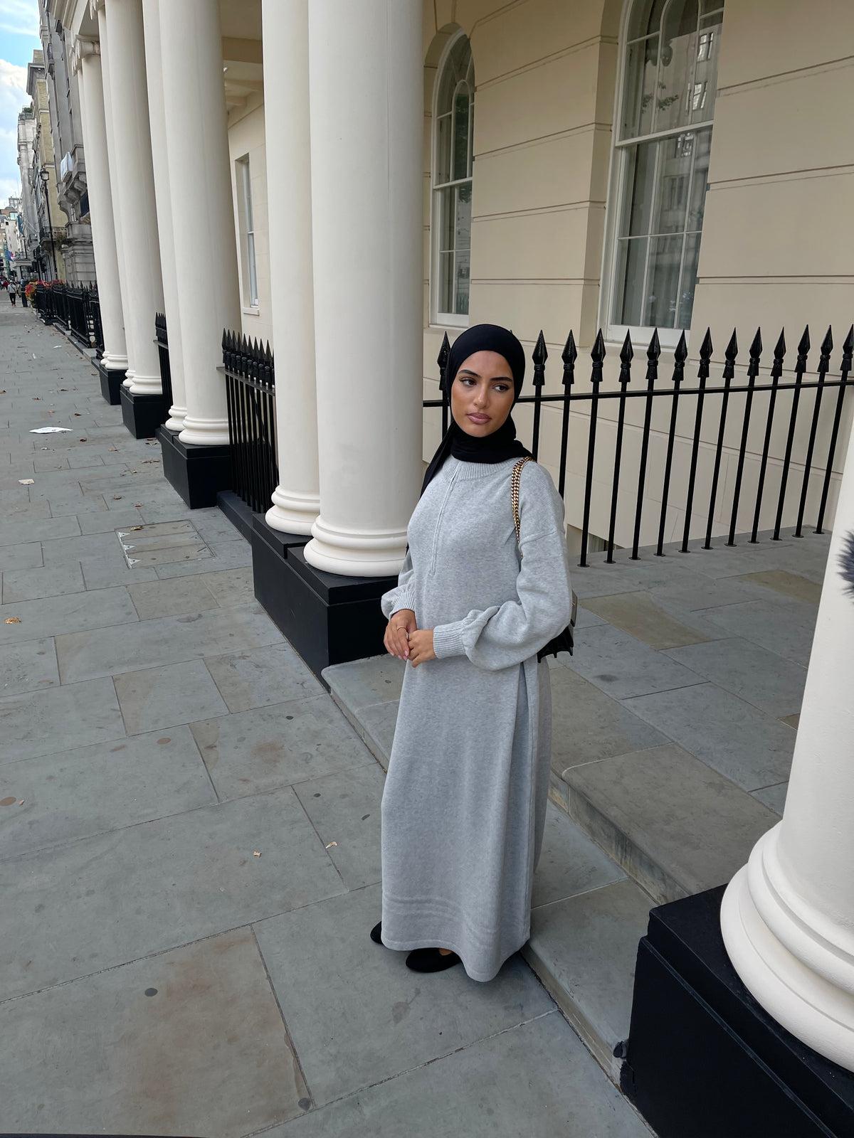 SOFTKNIT ABAYA GREY