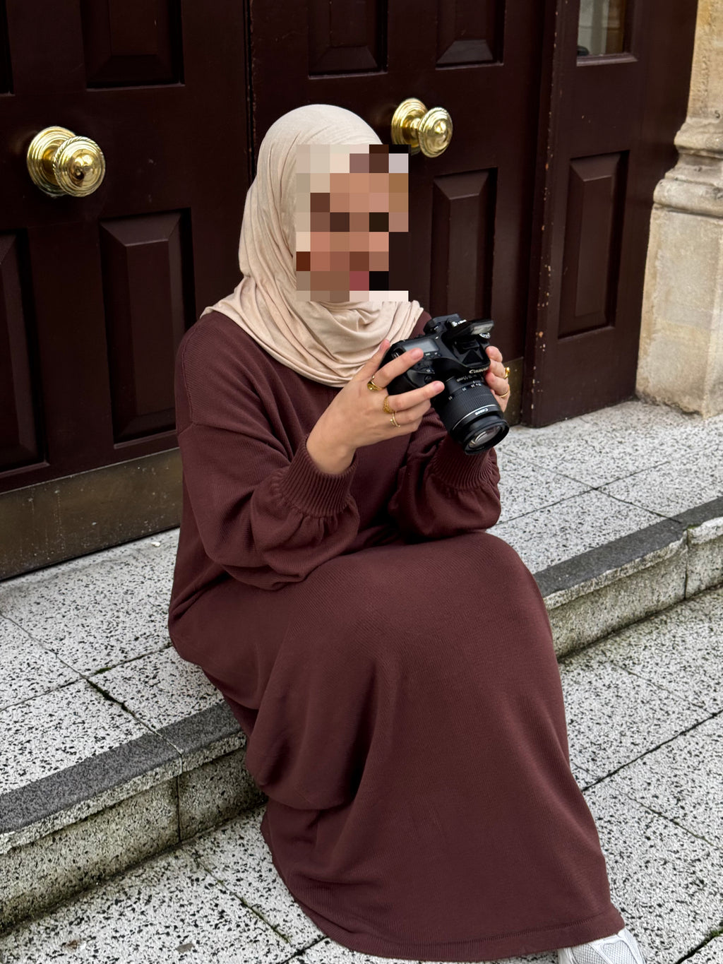 SOFTKNIT ABAYA BROWN