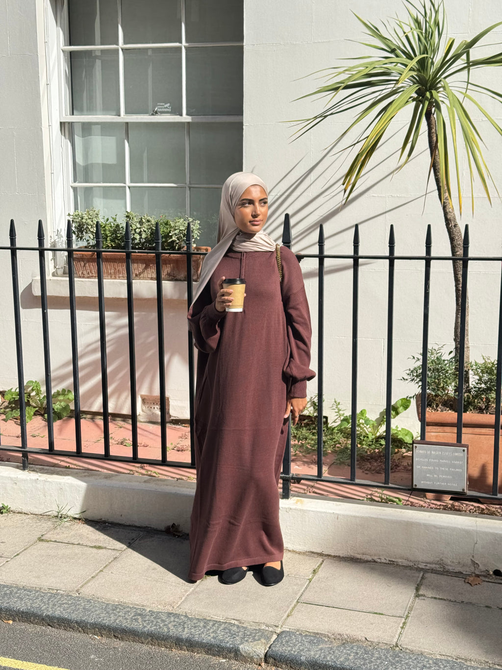 SOFTKNIT ABAYA BROWN
