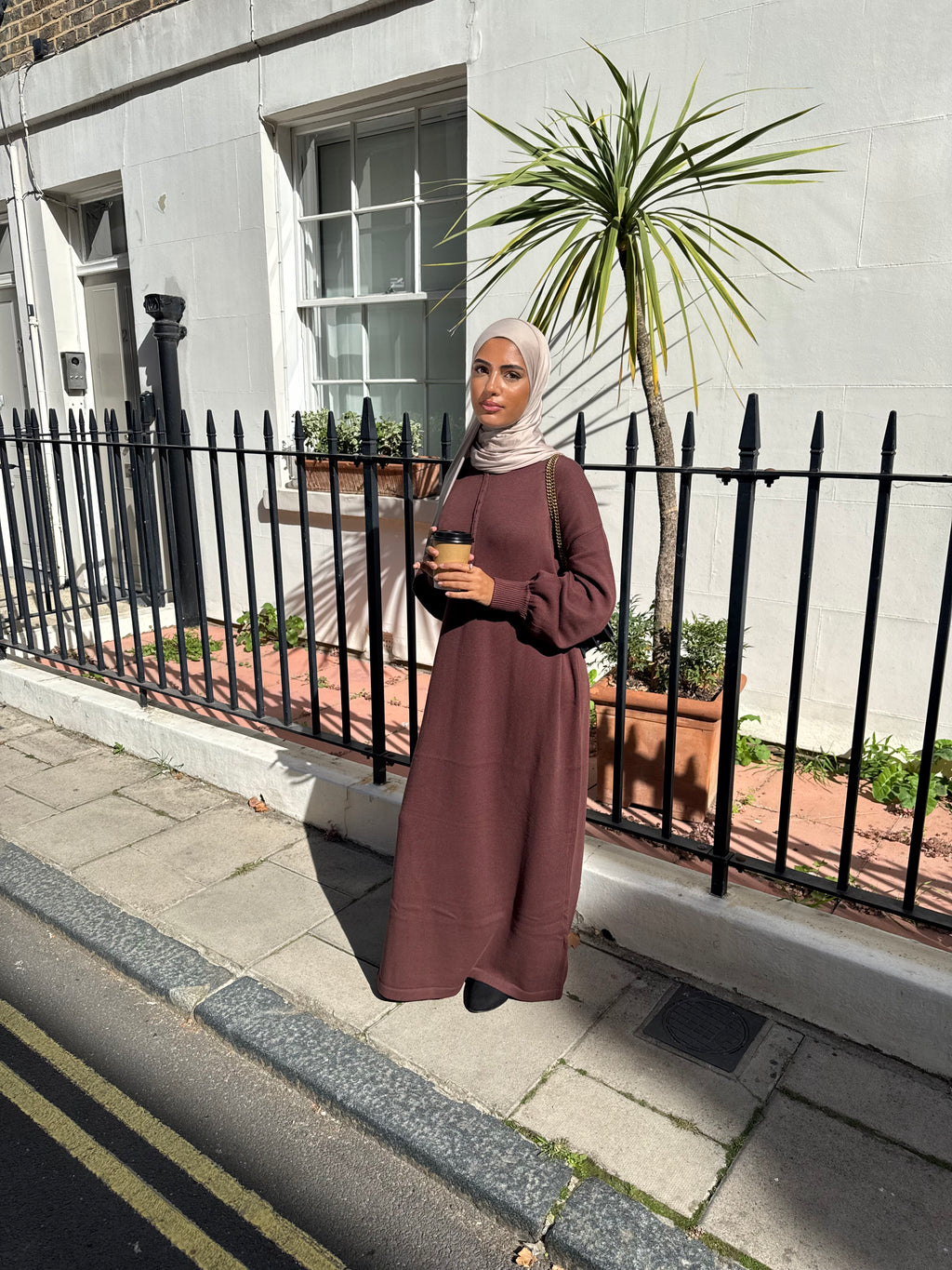 SOFTKNIT ABAYA BROWN