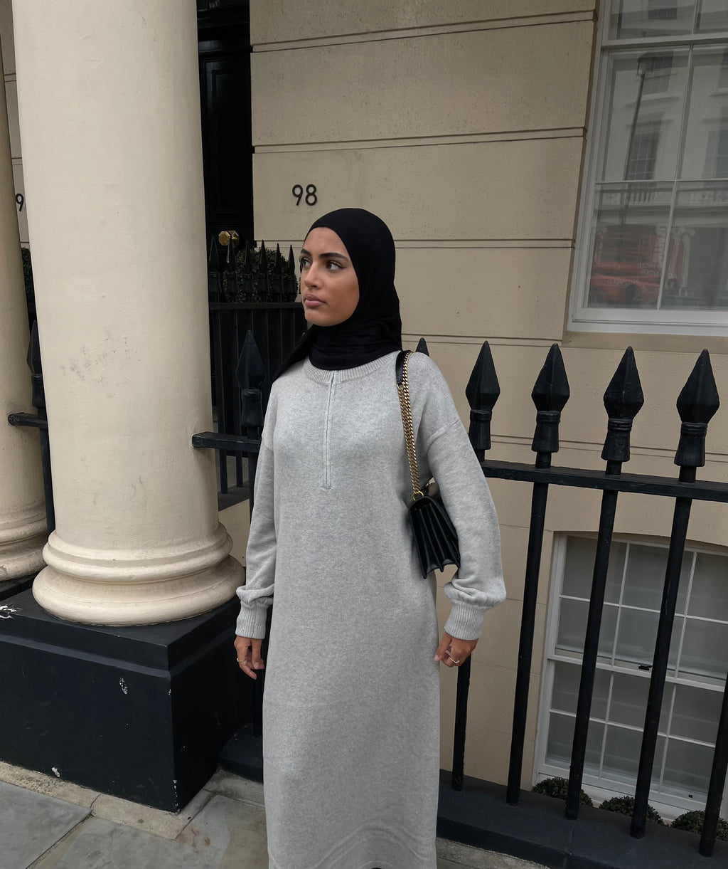 SOFTKNIT ABAYA GREY